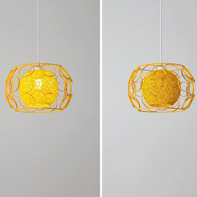 Minimalist Drum Iron Pendant Light