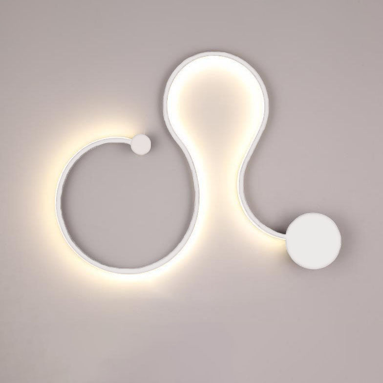 Modern Curved Aluminum LED Wall Sconce