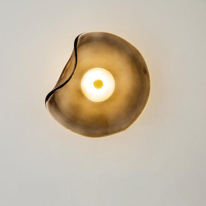 Minimalist Round Glass LED Wall Sconce