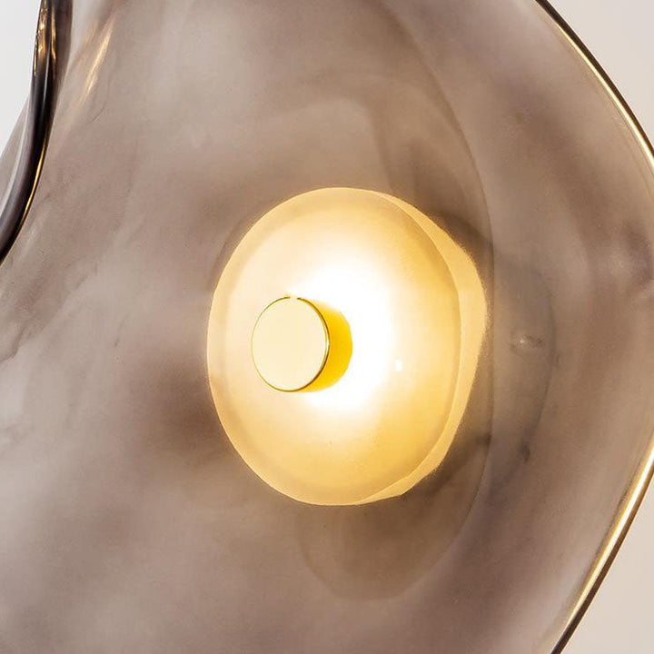 Minimalist Round Glass LED Wall Sconce