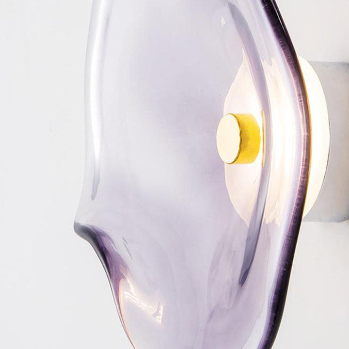 Minimalist Round Glass LED Wall Sconce