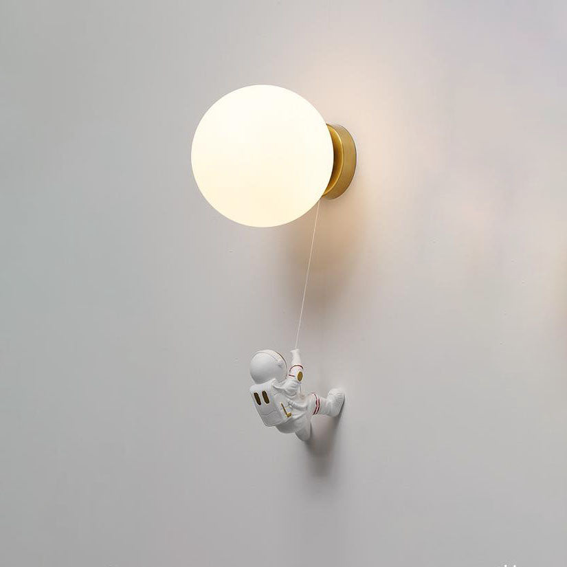 Orb Contemporary Resin Wall Sconce