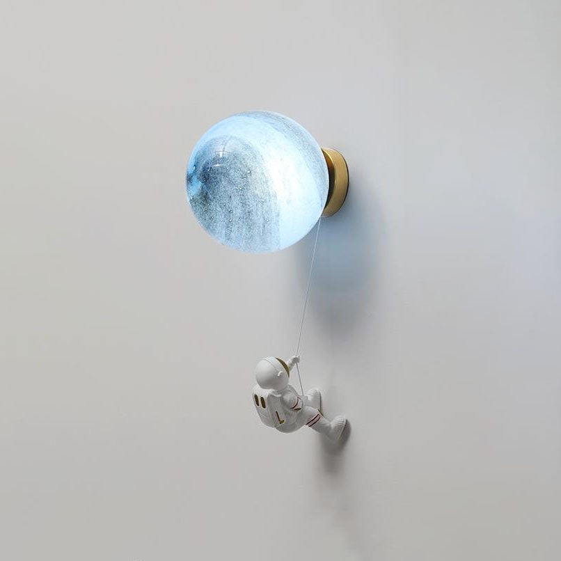 Orb Contemporary Resin Wall Sconce