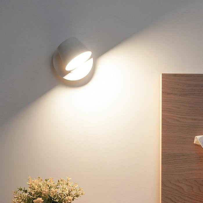 Minimalist Dome Aluminum Rotatable LED Reading Wall Light