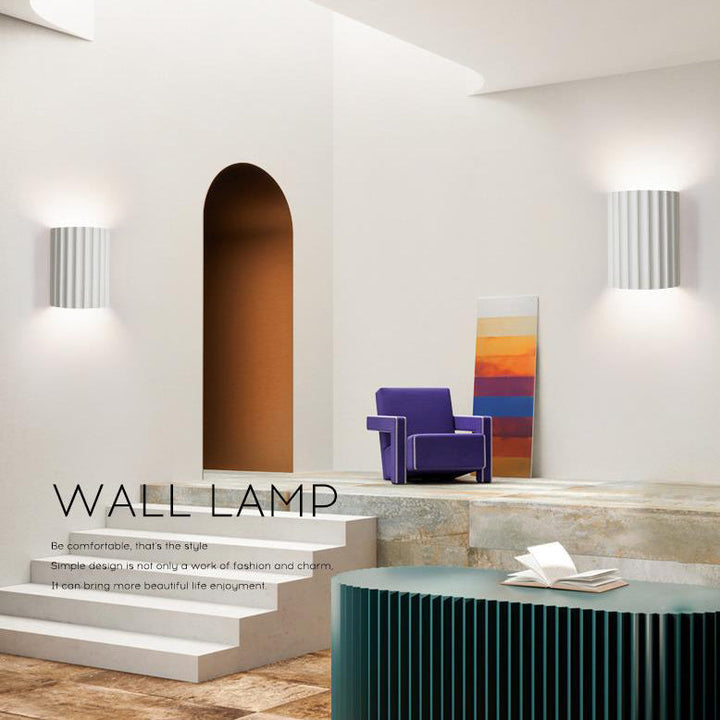 Nordic Column Resin 2-Light Wall Sconce