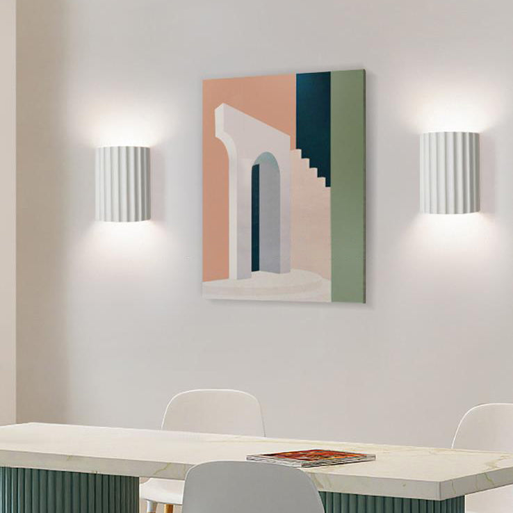 Nordic Column Resin 2-Light Wall Sconce