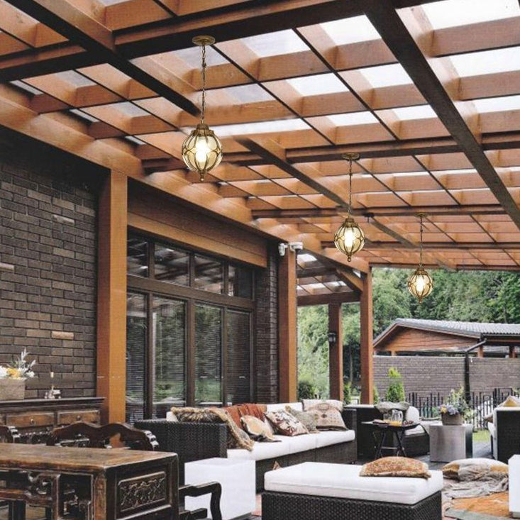 Traditional Aluminum Waterproof Pendant Light