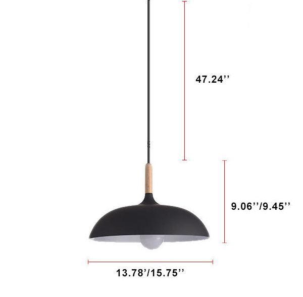 Modern Dome Wooden Pendant Light