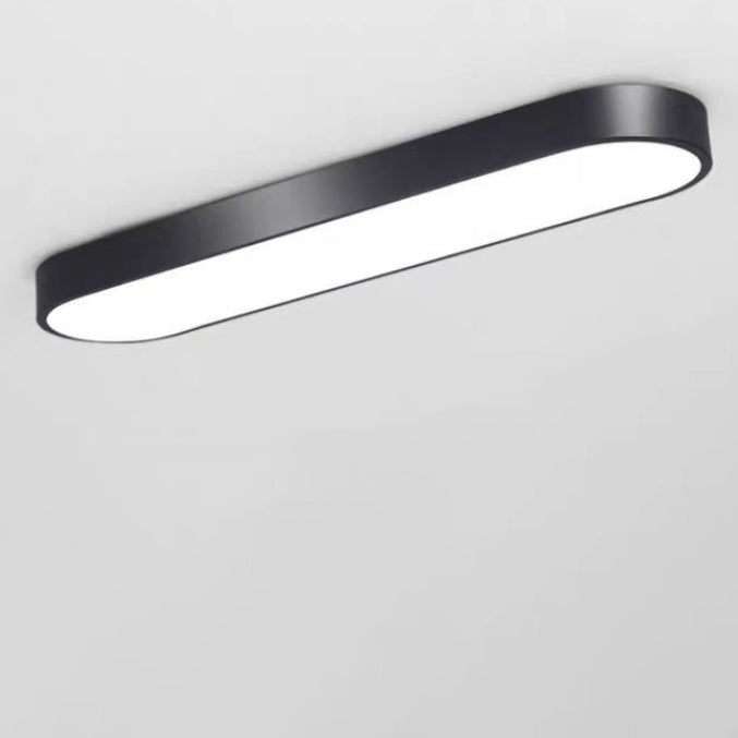 Elliptical Minimalist Acrylic LED Flush Mount Ceiling Light