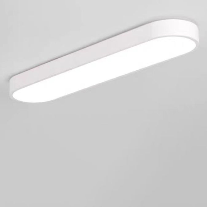 Elliptical Minimalist Acrylic LED Flush Mount Ceiling Light