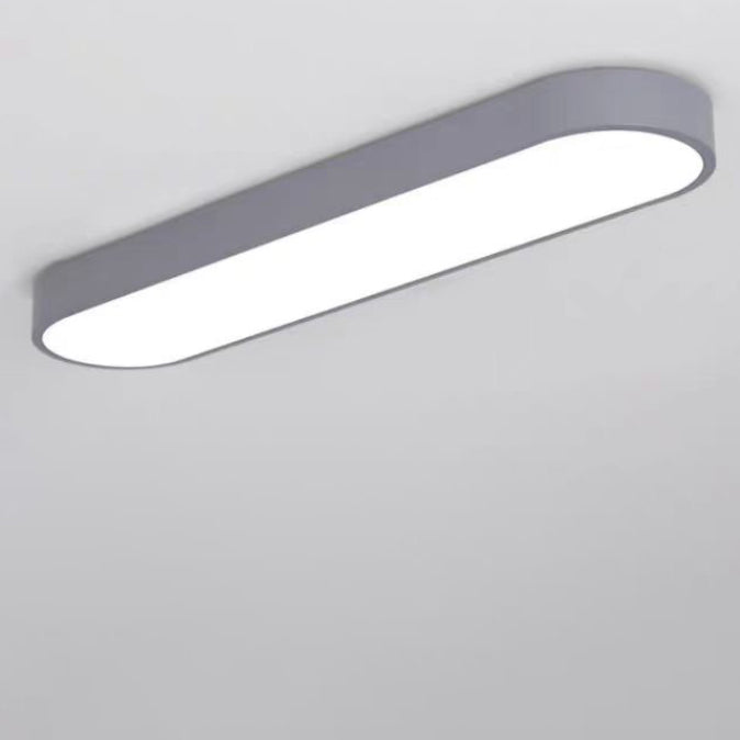 Elliptical Minimalist Acrylic LED Flush Mount Ceiling Light