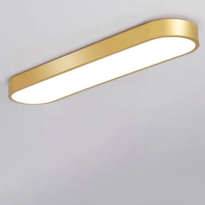 Elliptical Minimalist Acrylic LED Flush Mount Ceiling Light