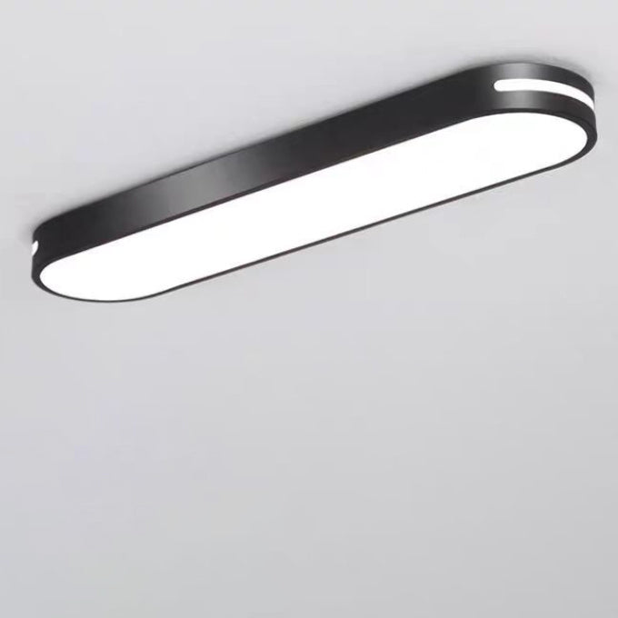 Elliptical Minimalist Acrylic LED Flush Mount Ceiling Light