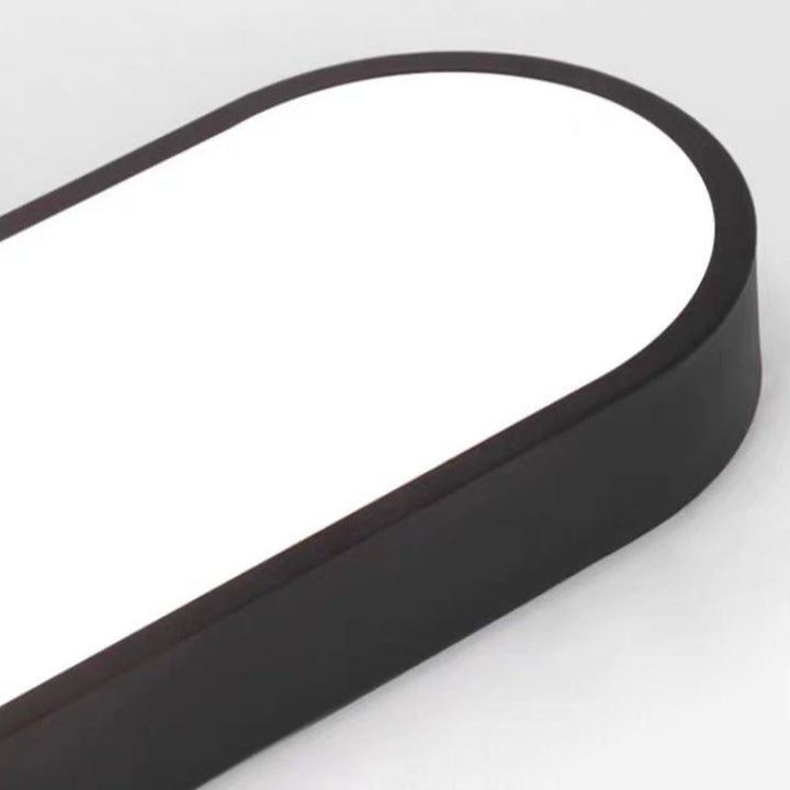 Elliptical Minimalist Acrylic LED Flush Mount Ceiling Light