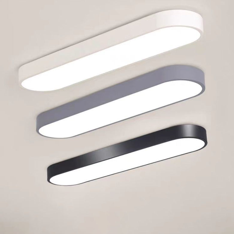 Elliptical Minimalist Acrylic LED Flush Mount Ceiling Light