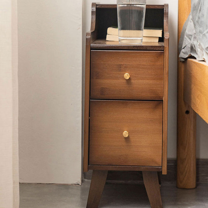 Traditional Rectangular Bamboo End Table