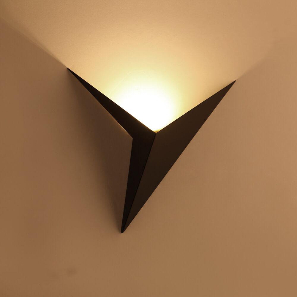 Modern Triangle Metal LED Wall Sconce