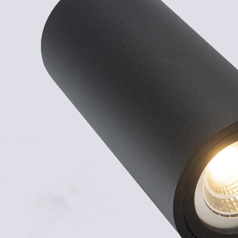 Modern Minimalist Outdoor Waterproof Aluminum Glass Cylinder 2-Light Wall Sconce Lamp for Outdoor Patio