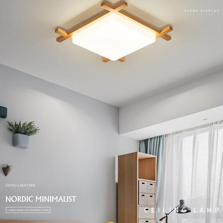 Traditional Square Acrylic LED Flush Mount Ceiling Light