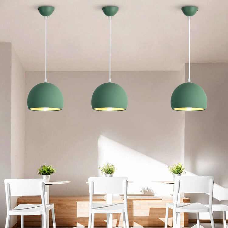 Modern Round Iron Pendant Light