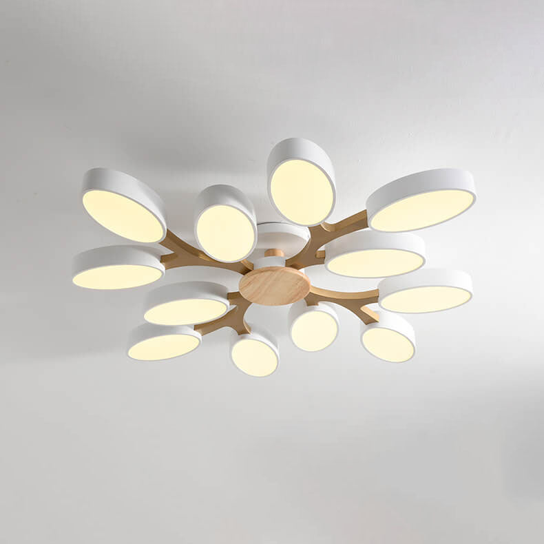 Nordic Branch Wooden LED Flush Mount Ceiling Light