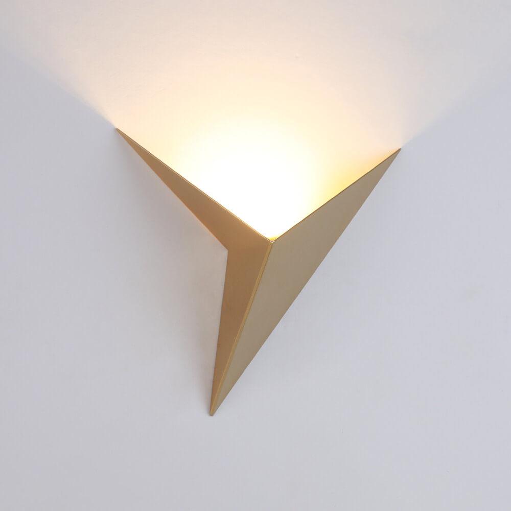 Modern Triangle Metal LED Wall Sconce