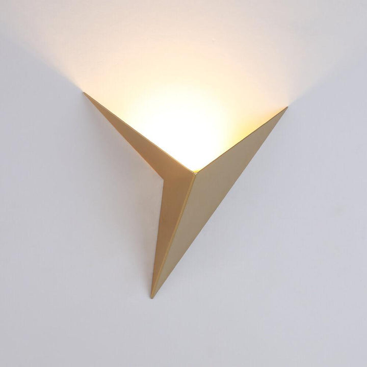 Modern Triangle Metal LED Wall Sconce
