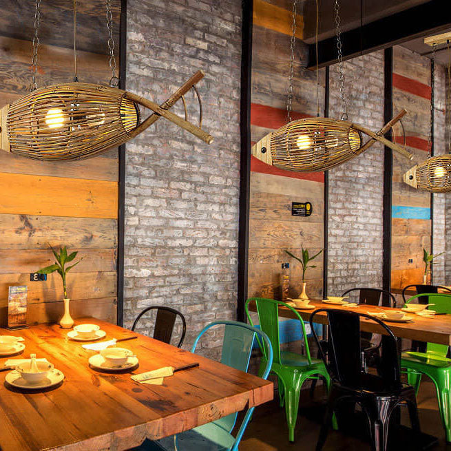 Vintage Bamboo Pendant Light