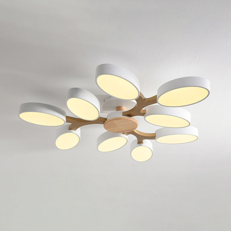 Nordic Branch Wooden LED Flush Mount Ceiling Light