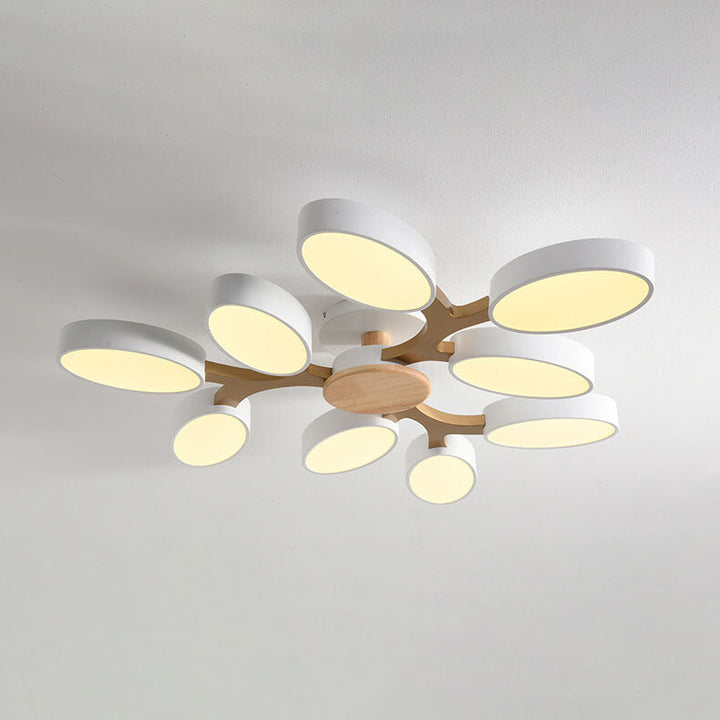 Nordic Branch Wooden LED Flush Mount Ceiling Light
