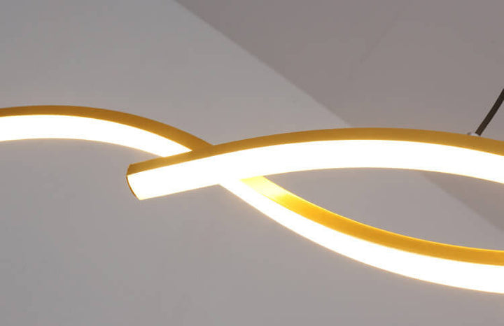 Minimalist Wave LED Chandelier
