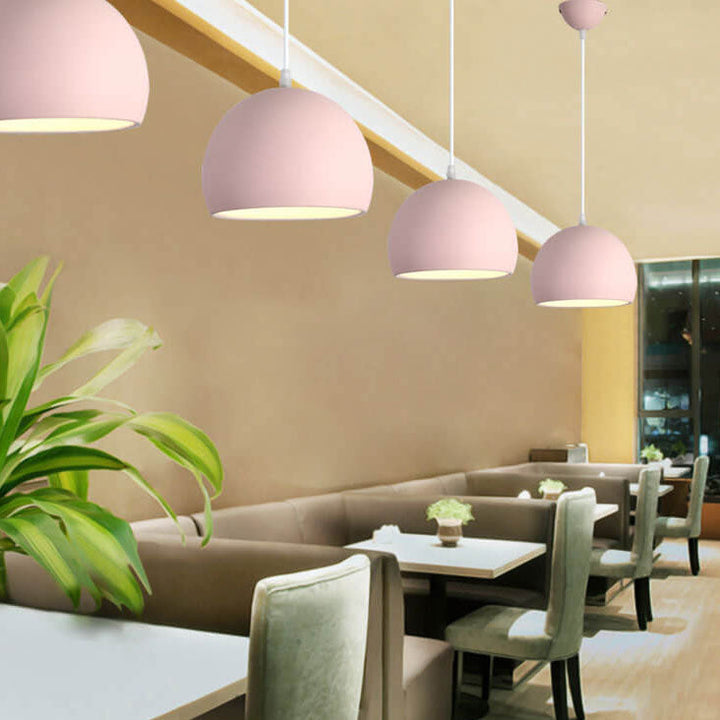 Modern Round Iron Pendant Light