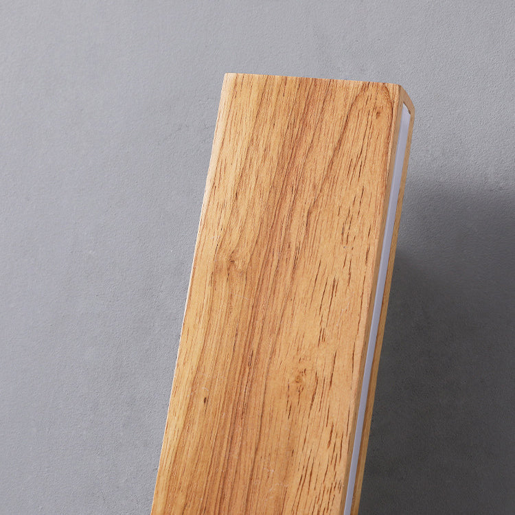 Strip Simple Solid Wood LED Wall Sconce