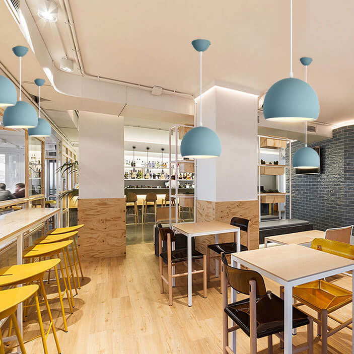 Modern Round Iron Pendant Light