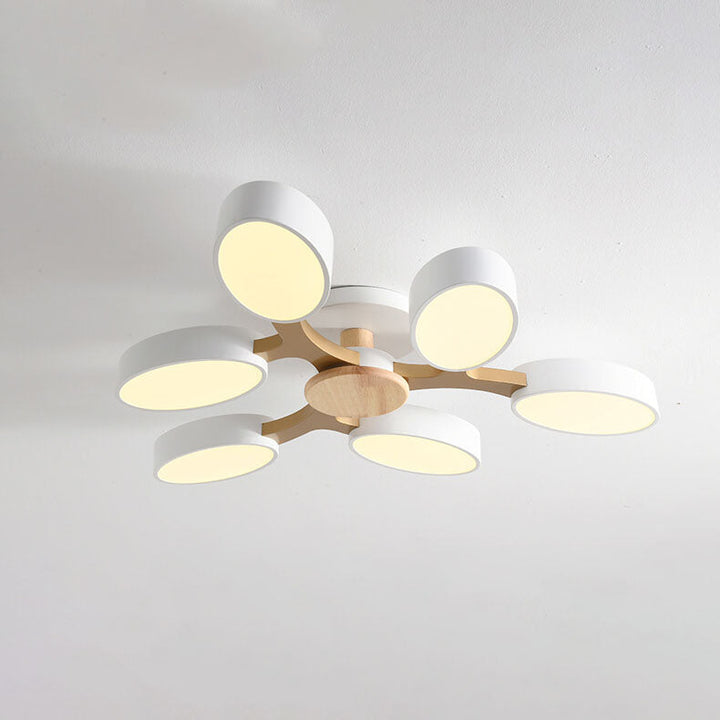 Nordic Branch Wooden LED Flush Mount Ceiling Light