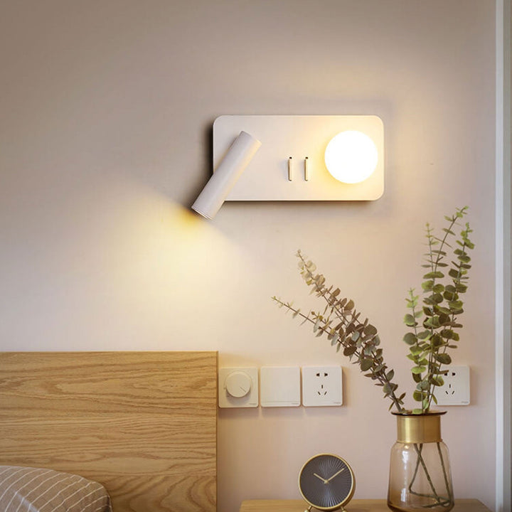 Minimalist Square Acrylic LED Reading Wall Light