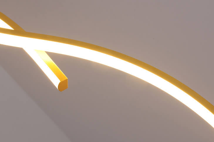 Minimalist Wave LED Chandelier
