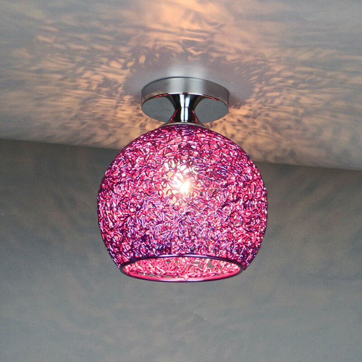 Modern Dome Semi-Flush Ceiling Light