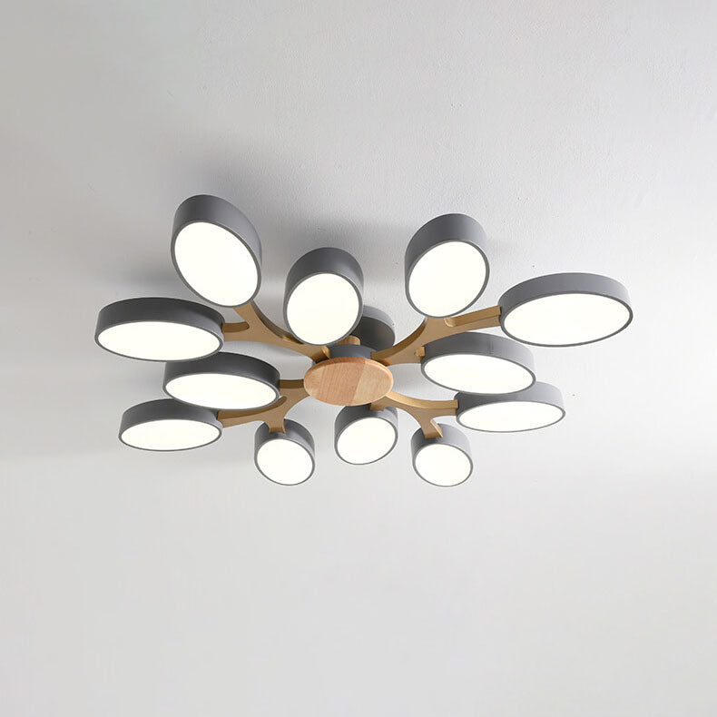 Nordic Branch Wooden LED Flush Mount Ceiling Light