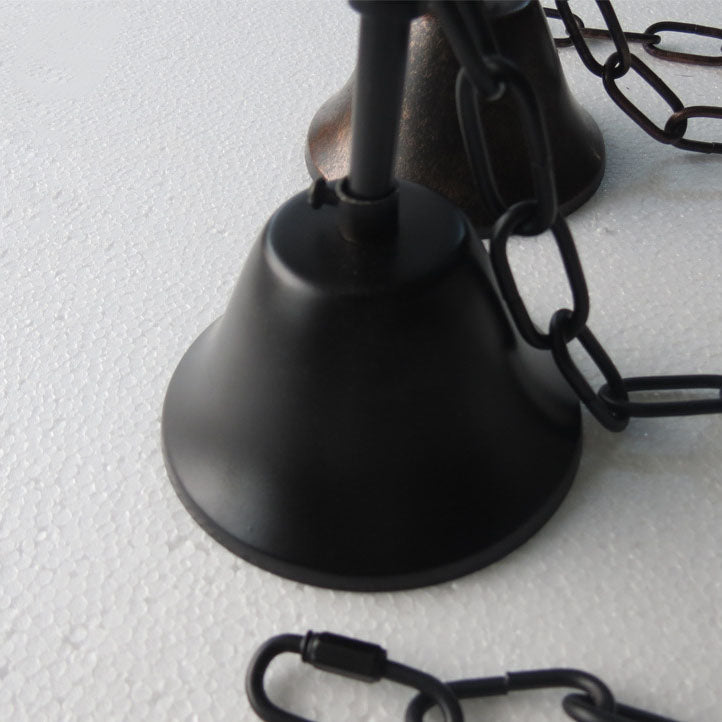 Traditional Round Glass 3-Light Chandelier