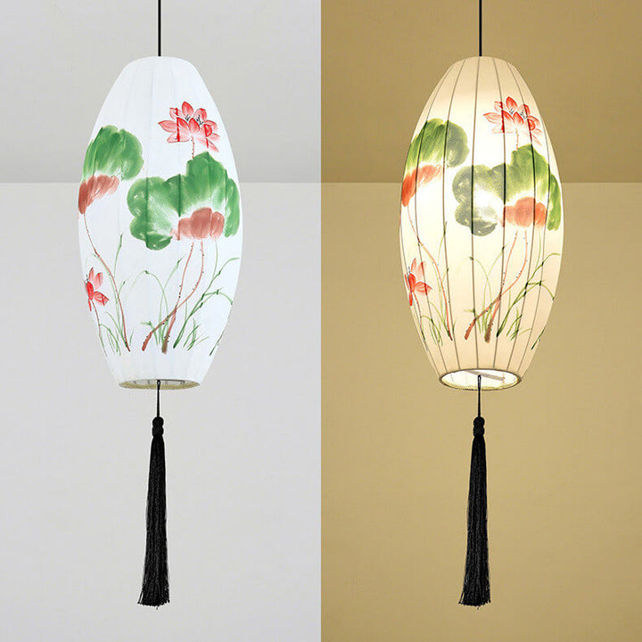 Lantern Fabric Pendant Light