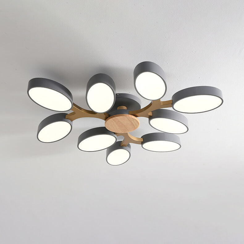 Nordic Branch Wooden LED Flush Mount Ceiling Light