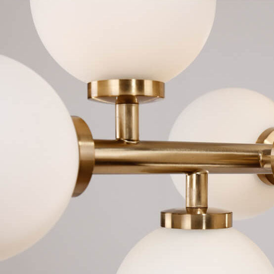Modern Luxury Magic Bean Iron Glass Ball 16-Light Island Light Chandelier For Dining Room