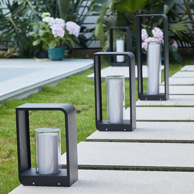 Minimalist Square Stainless Steel LED Garden Light