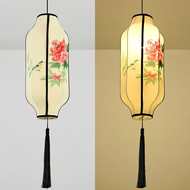 Lantern Fabric Pendant Light