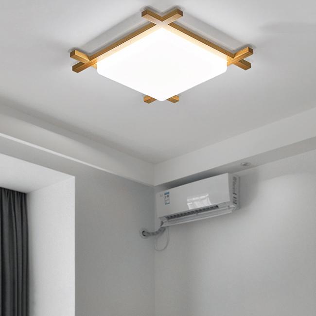 Traditional Square Acrylic LED Flush Mount Ceiling Light