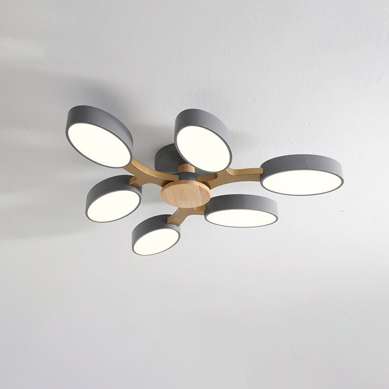 Nordic Branch Wooden LED Flush Mount Ceiling Light