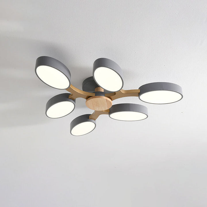 Nordic Branch Wooden LED Flush Mount Ceiling Light