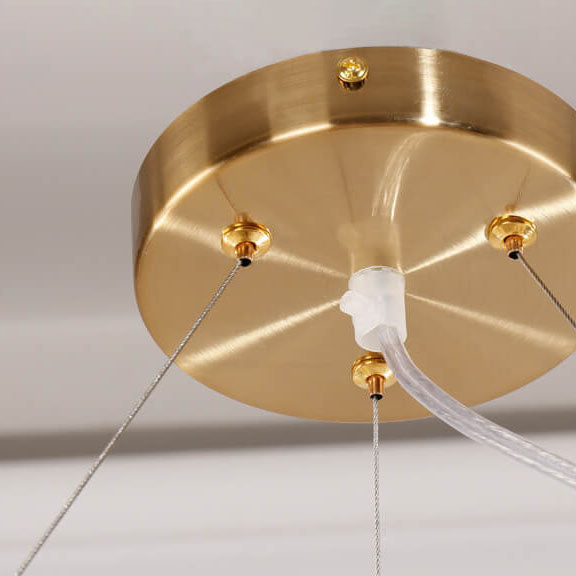 Modern Glass 16-Light Chandelier