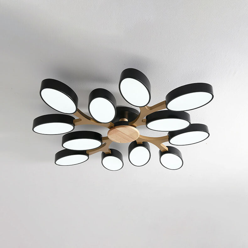 Nordic Branch Wooden LED Flush Mount Ceiling Light
